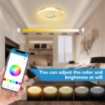 Picture of ZXICH 36W LED Ceiling Light with Bluetooth Speaker RGB