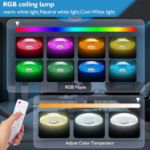 Picture of ZXICH 36W LED Ceiling Light with Bluetooth Speaker RGB