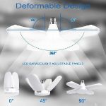 Picture of HZSANUE 60W B22 LED Garage Light with 4 Panels