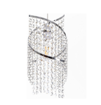 Picture of K9 Crystal Spiral Droplet Ceiling Light Shade Chrome
