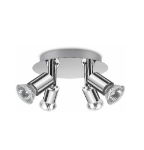 Picture of ROMKE 3 Way Chrome Round Adjustable GU10 Ceiling Spotlight