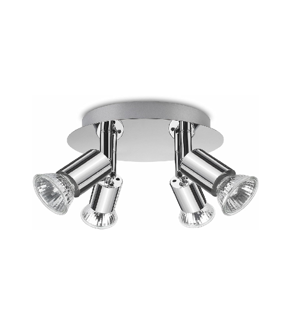 Picture of ROMKE 3 Way Chrome Round Adjustable GU10 Ceiling Spotlight