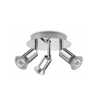 Picture of ROMKE 3 Way Chrome Round Adjustable GU10 Ceiling Spotlight