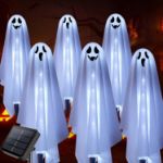 Picture of Homeleo Solar Ghost Halloween Pathway Lights – Set of 6