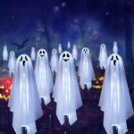 Picture of Homeleo Solar Ghost Halloween Pathway Lights – Set of 6