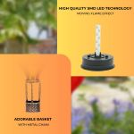 Picture of Solar Hot Air Balloon Lantern – Multicoloured Flame Effect