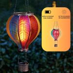 Picture of Solar Hot Air Balloon Lantern – Multicoloured Flame Effect
