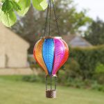 Picture of Solar Hot Air Balloon Lantern – Multicoloured Flame Effect
