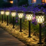 Picture of HELESIN Solar Garden Pathway Lights – 6 Pack, Warm White