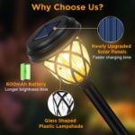 Picture of HELESIN Solar Garden Pathway Lights – 6 Pack, Warm White