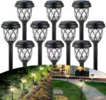 Picture of HELESIN Solar Garden Pathway Lights – 6 Pack, Warm White