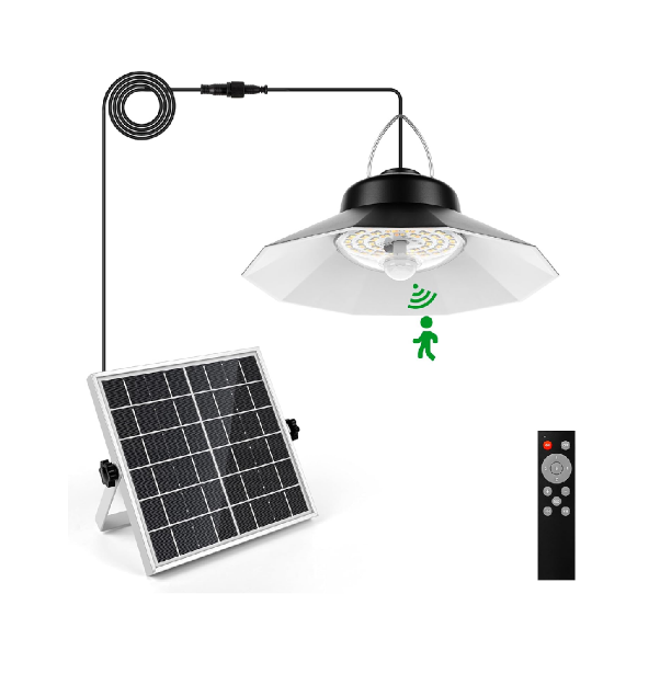Picture of Waiybbit Solar Shed Pendant Light – 98 LEDs, Remote, 5 Modes