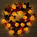 Picture of Abkshine Solar Halloween Pumpkin String Lights – 20 LED, 3m