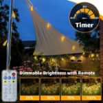 Picture of Ollny 6m Solar Hemp Rope Festoon Lights – 16 Bulbs