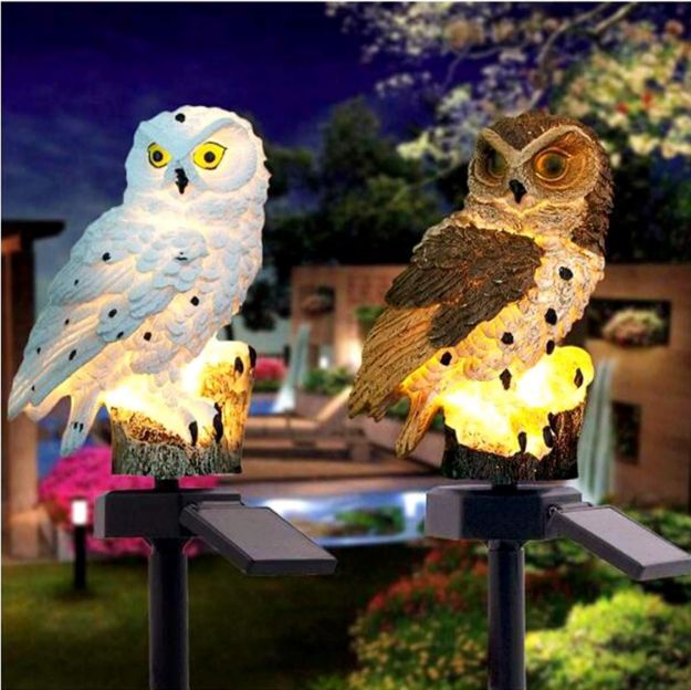 Picture of Owl Shape Solar LED Garden Light – Waterproof Outdoor Lamp
