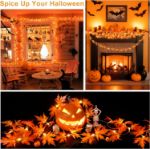 Picture of Autumn Maple Leaves String Lights – 3M 20 LED Garland