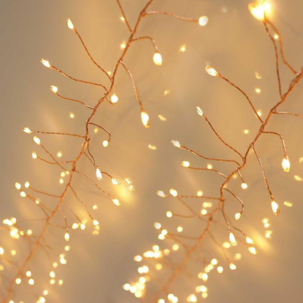 Picture of 240 LED Copper Wire Cluster Fairy String Lights