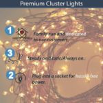 Picture of 240 LED Copper Wire Cluster Fairy String Lights