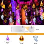 Picture of Halloween 3D String Lights – Pumpkin, Ghost & Spider