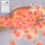 Picture of Cherry Blossom Fairy String Lights – 20 LED Pink Flowers