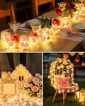 Picture of Cherry Blossom Fairy String Lights – 20 LED Pink Flowers
