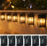 Picture of Nipify 6 Pack Solar Fence Lights Outdoor Waterproof