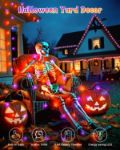 Picture of Halloween Decoration Lights 5M 50 LED Orange Purple Fairy Lights with Timer, Waterproof Battery Operated