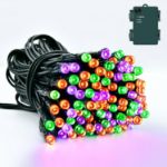 Picture of Halloween Decoration Lights 5M 50 LED Orange Purple Fairy Lights with Timer, Waterproof Battery Operated