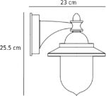 Picture of Coach Lantern Outdoor Wall Light with Natural White Bulb
