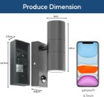 Picture of Outdoor Up & Down Wall Lights with Motion Sensor
