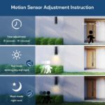 Picture of Outdoor Up & Down Wall Lights with Motion Sensor