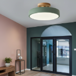 Picture of 12W  Led Ceiling Light,3 Color Temperature 3000/4000/6000K,Modern Wood Flush Mount Ceiling Light Fitting for Living Room Bedroom Kitchen Hallway