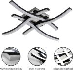 Picture of LED Ceiling Light 36W, Stylish Curved Design with 4 LED Boards, Cool White 6500K – Modern Ceiling Lamp for Living Room, Bedroom, Kitchen