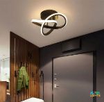 Picture of 22W Modern Creative LED Ceiling Lamp – 3 colour changing – Interweave Black Design – Energy-Efficient Flush Mount Ceiling Light for Bedrooms, Living Rooms & UK Homes