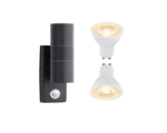Picture of Outdoor Wall Light, Stainless Steel Up Down Motion Sensor Wall Lights with PIR Sensor, Mains Powered Exterior Outdoor Wall Lamp