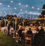 Picture of 100FT/30M Outdoor Festoon String Lights, Waterproof Garden Party Lights with 50+2 LED Bulbs, 2700K Warm White Mains Powered Patio Lights for Wedding, Yard & Christmas