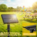 Picture of Solar String Lights Outdoor Garden – Festoon Lights with Remote Control, Waterproof LED Fairy Lights for Patio, Yard, Garden, Party & Wedding