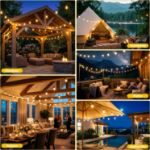 Picture of Solar String Lights Outdoor Garden – Festoon Lights with Remote Control, Waterproof LED Fairy Lights for Patio, Yard, Garden, Party & Wedding