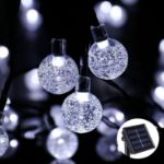 Picture of Solar Garden String Lights Outdoor, 36ft 60 LED Crystal Ball Lights, Waterproof Solar Powered Fairy Lights for Garden, Patio, Yard, Party & Indoor Decoration