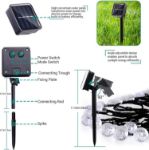 Picture of Solar Garden String Lights Outdoor, 36ft 60 LED Crystal Ball Lights, Waterproof Solar Powered Fairy Lights for Garden, Patio, Yard, Party & Indoor Decoration