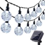 Picture of Solar Garden String Lights Outdoor, 36ft 60 LED Crystal Ball Lights, Waterproof Solar Powered Fairy Lights for Garden, Patio, Yard, Party & Indoor Decoration