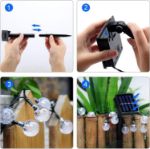 Picture of Solar Garden String Lights Outdoor, 36ft 60 LED Crystal Ball Lights, Waterproof Solar Powered Fairy Lights for Garden, Patio, Yard, Party & Indoor Decoration