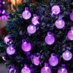 Picture of Solar Garden String Lights Outdoor, 36ft 60 LED Crystal Ball Lights, Waterproof Solar Powered Fairy Lights for Garden, Patio, Yard, Party & Indoor Decoration