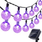 Picture of Solar Garden String Lights Outdoor, 36ft 60 LED Crystal Ball Lights, Waterproof Solar Powered Fairy Lights for Garden, Patio, Yard, Party & Indoor Decoration