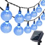 Picture of Solar Garden String Lights Outdoor, 36ft 60 LED Crystal Ball Lights, Waterproof Solar Powered Fairy Lights for Garden, Patio, Yard, Party & Indoor Decoration