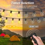Picture of 150FT Outdoor String Lights, G40 LED Festoon Lights, Waterproof Garden Patio Lights, Mains Powered Shatterproof Bulbs for Backyard, Gazebo, Pergola, Balcony, Party & Wedding