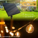 Picture of 15M Solar String Lights Outdoor – Festoon Lights with 40+2 G40 LED Bulbs, Waterproof Garden Lights for Patio, Yard, Gazebo, Pergola, Wedding, Party & Garden