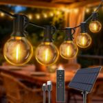 Picture of 15M Solar String Lights Outdoor – Festoon Lights with 40+2 G40 LED Bulbs, Waterproof Garden Lights for Patio, Yard, Gazebo, Pergola, Wedding, Party & Garden