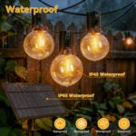 Picture of 15M Solar String Lights Outdoor – Festoon Lights with 40+2 G40 LED Bulbs, Waterproof Garden Lights for Patio, Yard, Gazebo, Pergola, Wedding, Party & Garden