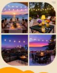 Picture of 15m Outdoor Garden String Lights Mains Powered, Festoon Lights with 25+2 G50 LED Bulbs, IP65 Waterproof Connectable Patio Lights for Garden, Backyard, Wedding & Party – Warm White